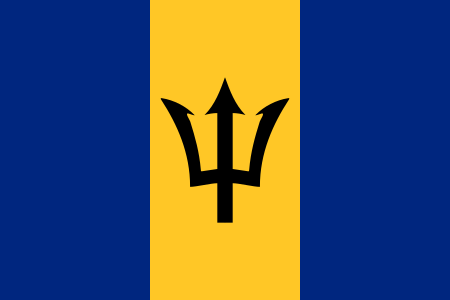 barbados 国旗