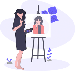 插图 making art