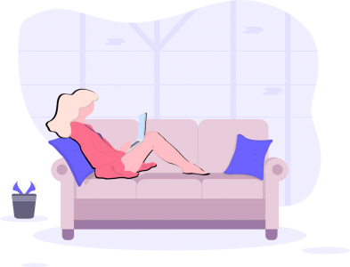 插图 relaxing at home