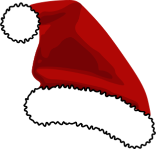 clip art clipart svg red color public domain colors outline cap christmas xmas santa hat 帽子 剪贴画 颜色 红色 圣诞 圣诞节 彩色