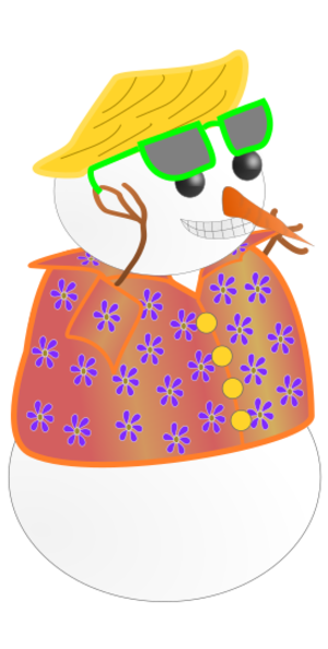clip art clipart svg snow winter summer holidays snowman frosty hawaii 剪贴画 假日 节日 假期 夏天 夏季 夏日 冬天 冬季 雪