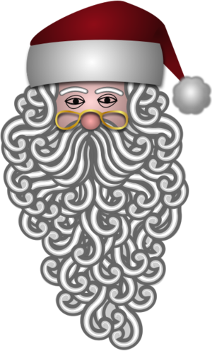 svg colors christmas xmas santa claus beard mustache old man 圣诞 圣诞节 彩色