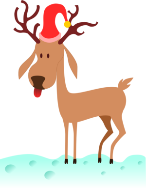 clip art clipart svg color public domain 动物 animals cartoon colors christmas xmas hat elf reindeer deer 帽子 剪贴画 颜色 卡通 圣诞 圣诞节 彩色