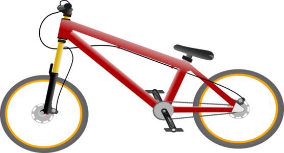 clip art clipart svg colorful red public domain 交通 wheels ride 运动 activity bicycle bike 剪贴画 红色 彩色 多彩