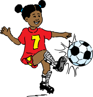 clip art clipart svg public domain child kid cartoon ball football 运动 soccer children 女孩 activity exercise soccer ball kick 剪贴画 卡通 小孩 儿童 球 足球