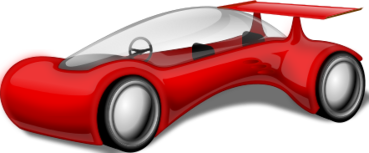 clip art clipart svg red color public domain car vehicle automobile drive construction fantasy future science fiction futuristic 剪贴画 颜色 红色 小汽车 汽车 驾车