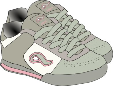 clip art clipart svg public domain running 运动 activity footwear run shoe shoes sneakers 剪贴画