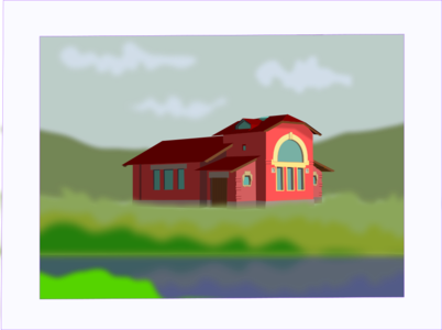 building clip art clipart home house svg red public domain colors landscape natural environment 剪贴画 红色 建筑 建筑物 彩色 房子 屋子 房屋 家