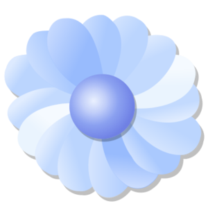 clip art clipart svg color blue 花朵 public domain colors gradient floral 剪贴画 颜色 蓝色 彩色