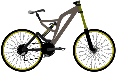 clip art clipart svg public domain 交通 drive wheels 运动 bicycle bike mountain bike 剪贴画 驾车