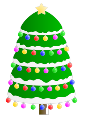 clip art clipart svg colorful tree colors decoration holiday christmas xmas decorated lights pine 剪贴画 装饰 假日 节日 假期 圣诞 圣诞节 彩色 树木 多彩