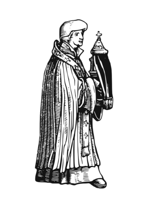 clip art clipart svg line art black and white vintage 人物 man medieval religion religious priest 剪贴画 男人 线描 线条画 黑白 宗教