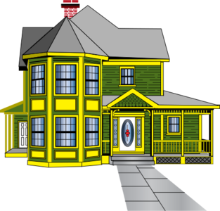 building clip art clipart home house svg color public domain old tower vintage colors gingerbread front porch victorian 剪贴画 颜色 建筑 建筑物 彩色 房子 屋子 房屋 家