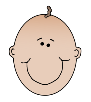 clip art clipart svg 男孩 人物 cartoon colour contour head bald 宝宝 infant person face smiling 剪贴画 卡通 彩色 人类 微笑 轮廓