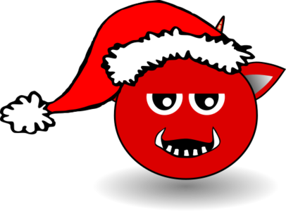 svg red color cartoon face devil hat santa claus hat scary horror evil 帽子 颜色 卡通 红色