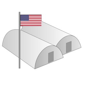 clip art clipart svg flag us military usa army barracks base shelter 剪贴画 旗帜 美国