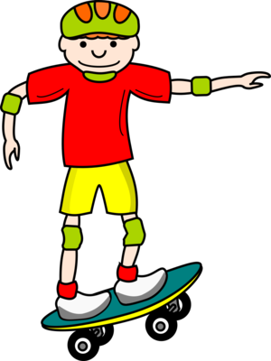 clip art clipart svg color 男孩 交通 vehicle colors happy fun 运动 skate skateboard comic board 剪贴画 颜色 彩色