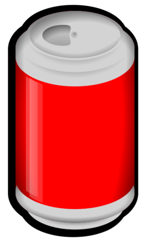 clip art clipart svg red drink public domain can label empty cola 剪贴画 红色 标签 饮料 饮品