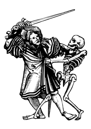 clip art clipart svg line art black and white vintage 人物 illustration man medieval fight death skeleton sword bones 剪贴画 男人 线描 线条画 黑白 打斗 斗争 战争