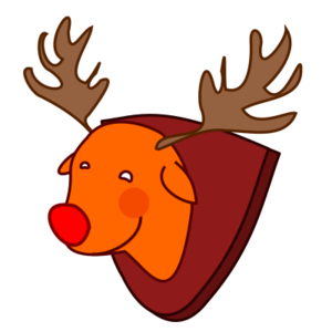 clip art clipart svg 动物 animals cartoon colors christmas xmas reindeer red-nosed rudolph 剪贴画 卡通 圣诞 圣诞节 彩色