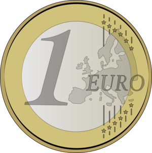 clip art clipart svg money finance business colors coins coin euro eu european union currency 1 euro 剪贴画 彩色 货币 金钱 钱 商业
