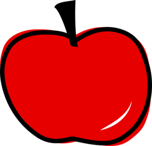 clip art clipart svg red 食物 public domain apple fruit 剪贴画 红色 水果