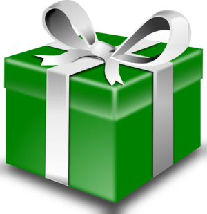 clip art clipart svg green box christmas xmas gift present gifts presents ribbon silver 剪贴画 绿色 草绿 圣诞 圣诞节