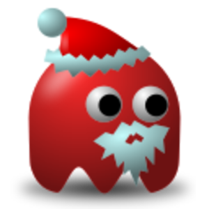 clip art clipart svg public domain 图标 icons funny game christmas xmas santa claus santa arcade buddy monster 剪贴画 圣诞 圣诞节 游戏
