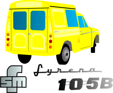 clip art clipart svg color public domain yellow car transportation 交通 vehicle drive ambulance van polish 剪贴画 颜色 黄色 小汽车 汽车 运输 驾车