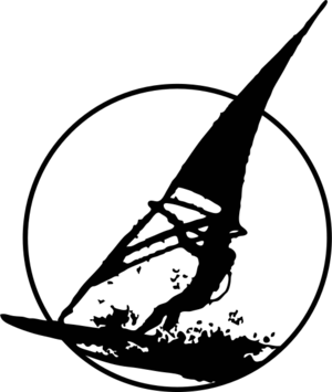 clip art clipart svg black and white silhouette ocean silhouettes 运动 activity athletics surf wind windsurfer 剪贴画 剪影 黑白 海洋