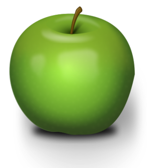 clip art clipart svg green 食物 nature 图标 icons apple fruit photo-realistic 剪贴画 绿色 草绿 水果
