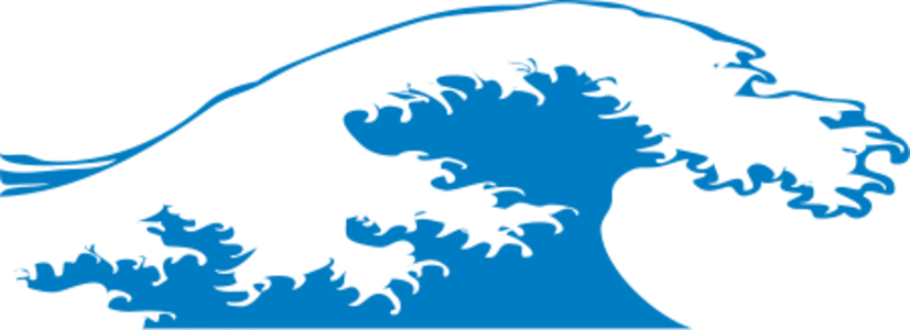 clip art clipart svg blue public domain water sea ocean foam surf 剪贴画 蓝色 海洋 水