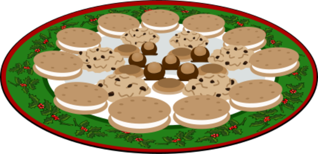 clip art clipart svg 食物 christmas xmas plate candy sweets cookies dessert 剪贴画 圣诞 圣诞节