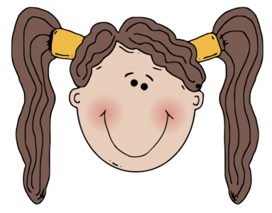 clip art clipart svg public domain child kid 人物 cartoon head person 女孩 face 剪贴画 卡通 人类 小孩 儿童