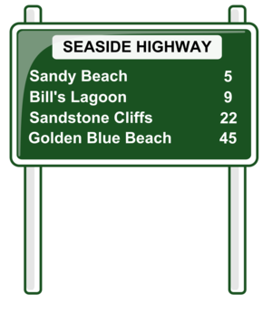 clip art clipart svg green city drive road sign traffic highway cities distance 剪贴画 标志 绿色 草绿 驾车 公路 马路 道路 城市