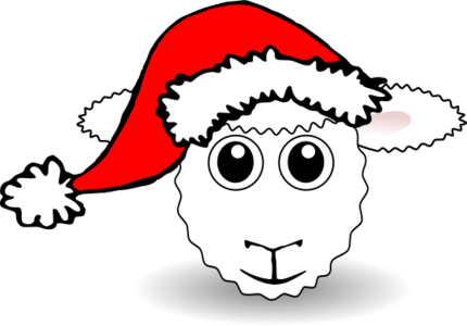 svg 动物 animals christmas xmas hat sheep sheeps lamb 帽子 圣诞 圣诞节