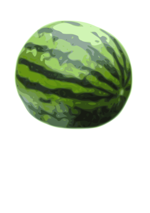 clip art clipart svg green 食物 nature plant public domain traced healthy fruit summer watermelon 剪贴画 绿色 草绿 夏天 夏季 夏日 植物 水果