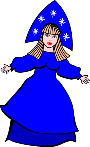 clip art clipart svg color blue woman 女孩 christmas xmas princess ice princess fairytale maiden 剪贴画 颜色 女人 女性 蓝色 圣诞 圣诞节