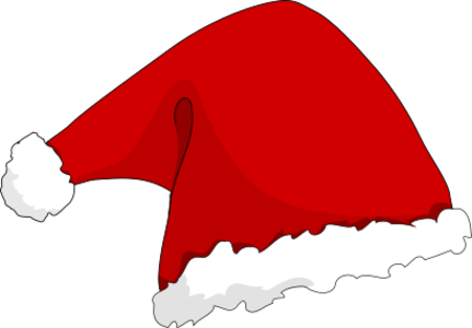 clip art clipart svg red color public domain colors christmas xmas santa claus santa hat 帽子 剪贴画 颜色 红色 圣诞 圣诞节 彩色