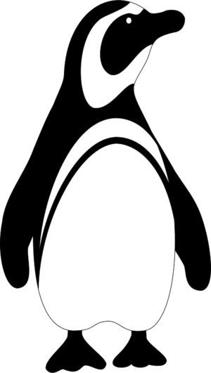 clip art clipart svg nature public domain 动物 bird black and white birds animals penguin arctic 剪贴画 黑白 鸟