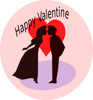 clip art clipart svg openclipart 爱情 woman 人物 emotion valentine happy man heart couple kiss kissing 剪贴画 男人 女人 女性 情人节 心形 心脏