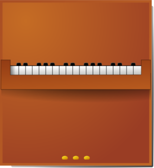 clip art clipart image svg openclipart 音乐 play instrument concert media orange keyboard grand piano pianino 剪贴画 橙色 多媒体 乐器 键盘