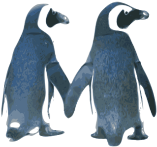 clip art clipart svg openclipart color cold blue 动物 animals 爱情 hand gray penguin valentine navy in love hoding anctartic 剪贴画 颜色 蓝色 情人节 手 灰色