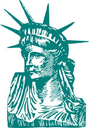 clip art clipart svg openclipart landmarks statue of liberty usa tourism america new york world heritage tourist attraction nyc 剪贴画 美国