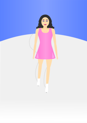 clip art clipart svg openclipart color ice woman winter female 运动 女孩 exercise skating pink figure ice skating figure skating 剪贴画 颜色 女人 女性 冬天 冬季 粉红 粉红色