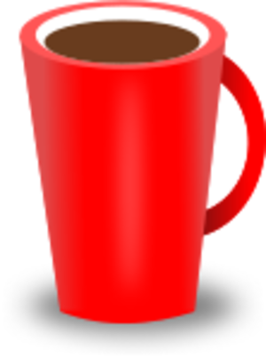 clip art clipart image svg openclipart red beverage black coffee cup liquid mug esspreso drink hot coffeine 剪贴画 黑色 红色 饮料 饮品