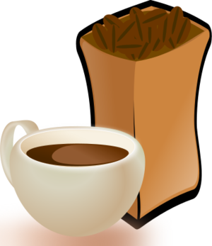 clip art clipart svg openclipart brown coffee cup drink beige sack beans coffeebean bean coffee bean coffeebeans mocha 剪贴画 饮料 饮品