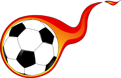 clip art clipart image svg openclipart color play fire ball football 运动 soccer player flame training match league champions flaming blaze 剪贴画 颜色 球 足球