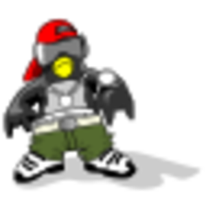 clip art clipart image svg openclipart color 动物 音乐 cartoon penguin shadow character comic dance hip hop rap 剪贴画 颜色 卡通 阴影