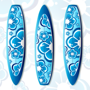 clip art clipart svg openclipart color blue flowers ocean 运动 pattern object surfboard surfing 剪贴画 颜色 蓝色 海洋 花样